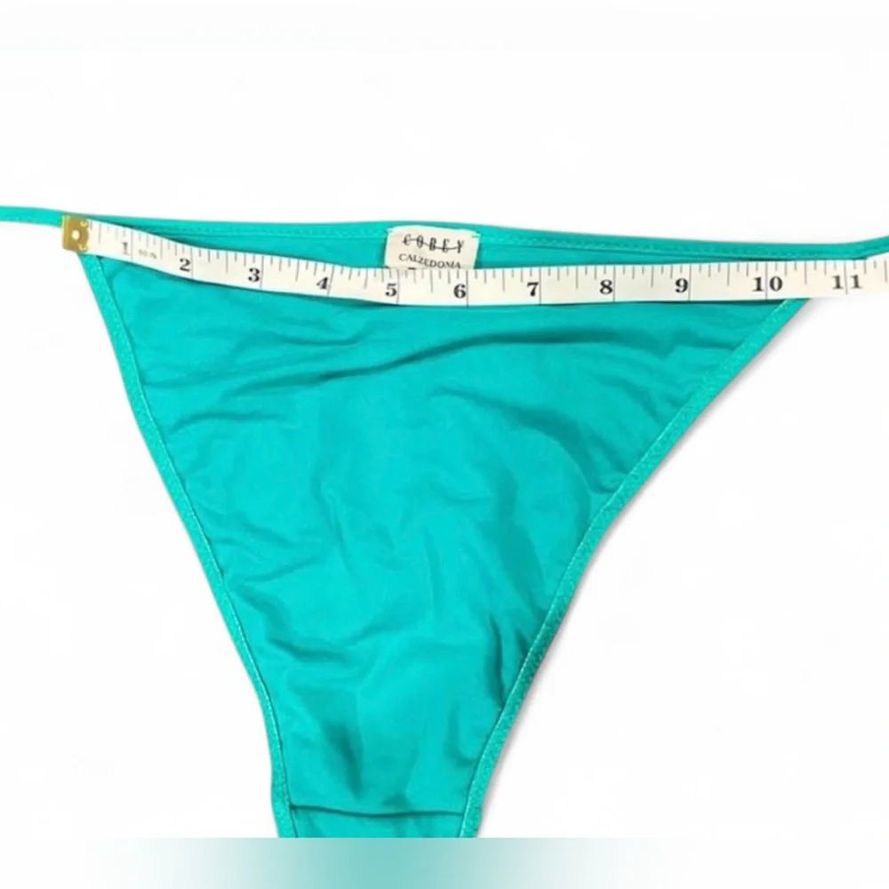 Vintage y2k Calzedonia 3-piece Triangle String Bikini Set in Yellow & Turquoise